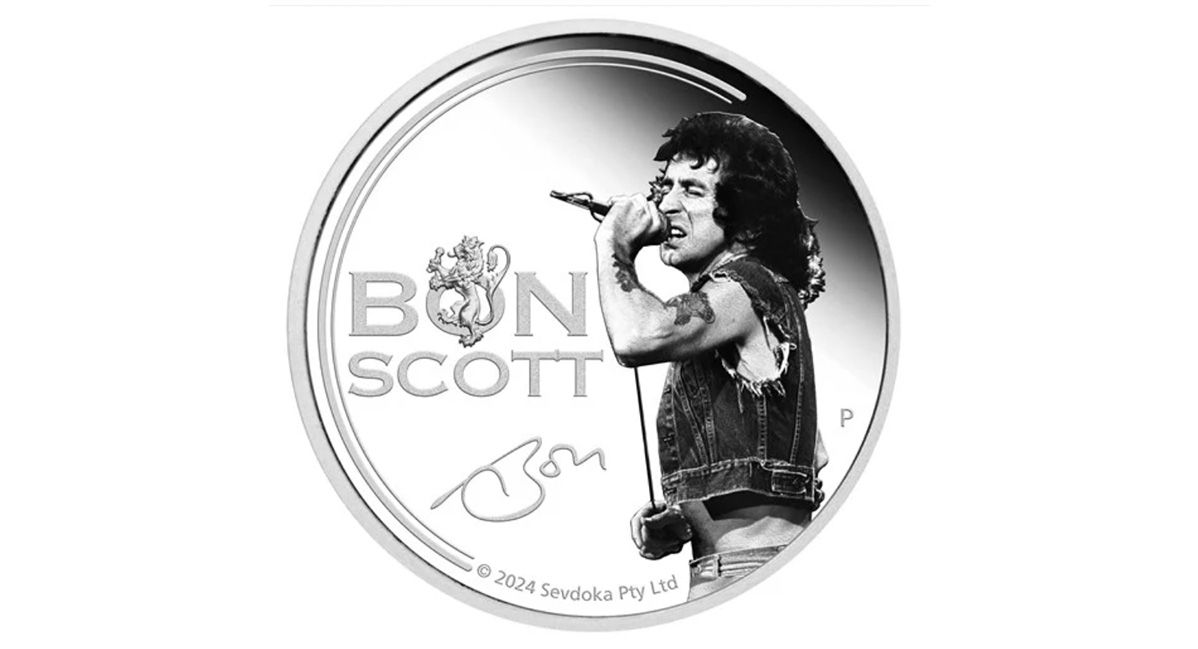 Lenda do AC/DC, Bon Scott é homenageada com moeda oficial